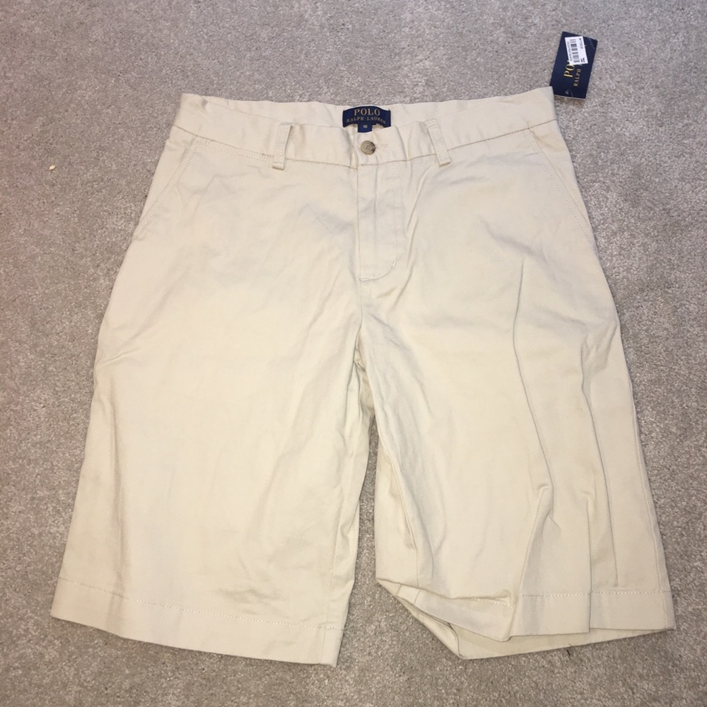 Men’s light brown/cream khakis Polo size 18